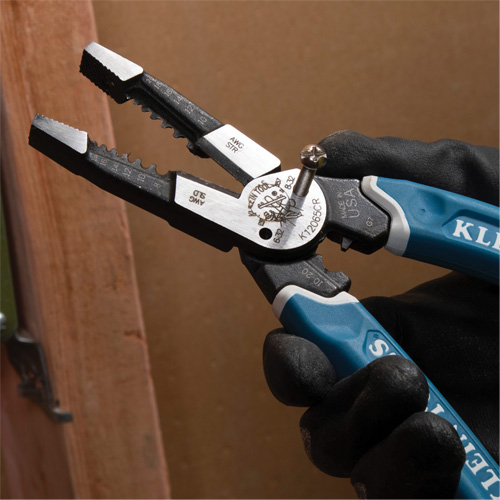 Klein-Kurve&reg; Heavy-Duty Wire Stripper, Cutter & Crimper Multi-Tool, 8-1/4" L, 8 - 20 AWG Pronet Distribution