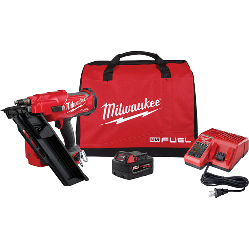 Ensemble de cloueuse de charpente &agrave; 30 degr&eacute;s M18 Fuel, 18 V, Lithium-ion Pronet Distribution