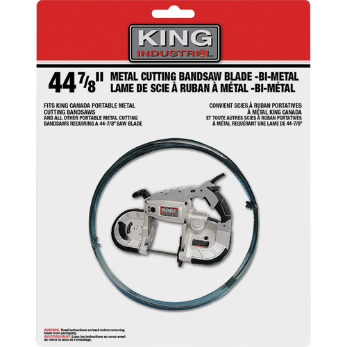 Band Saw Blade, Bi-Metal, 44-7/8" L x 1/2" W x 0.02" Thick, 10-14 TPI Pronet Distribution
