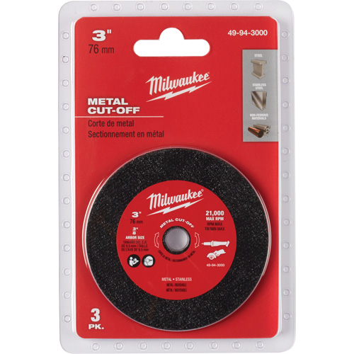 Metal Cut Off Wheel, 3" x 0.04", 3/8" Arbor Pronet Distribution