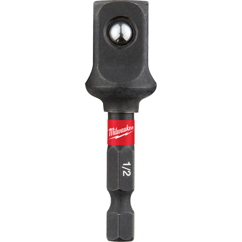 Shockwave Impact Socket Adapter, 1/4" Drive Size, 1/2" Male Size, Ball, 2" L Pronet Distribution