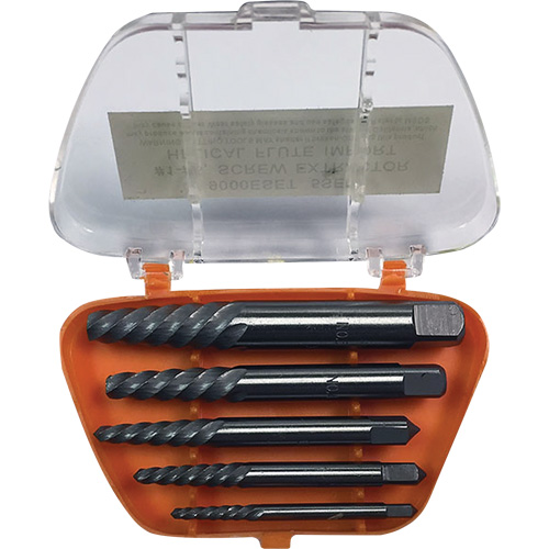 Drillco&reg; Screw Extractor Set with Drills, Carbide, 5 Pieces Pronet Distribution