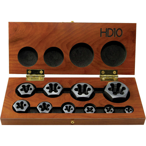 DRILLCO Hex Threading Die Set, 10 Pieces Pronet Distribution