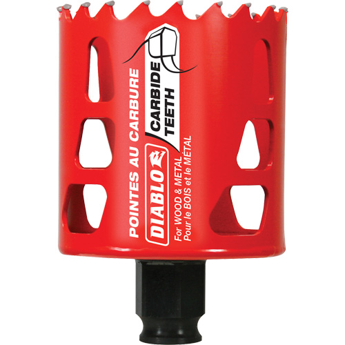 Scie cloche pour bois et m&eacute;tal, 2-3/8", Profondeur de la coupe 2-3/8", Carbure Pronet Distribution