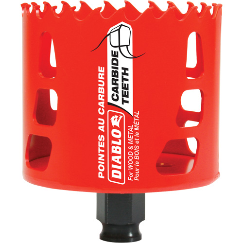 Wood & Metal Hole Saw, 3", 2-3/8" Depth of Cut, Carbide Pronet Distribution