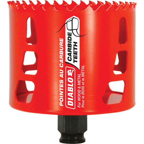 Scie cloche pour bois et m&eacute;tal, 3-1/4", Profondeur de la coupe 2-3/8", Carbure Pronet Distribution