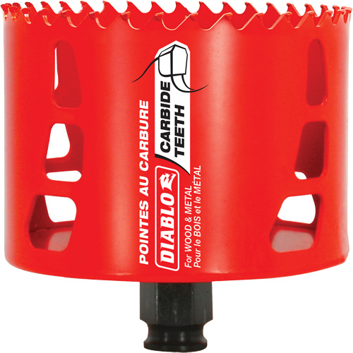 Scie cloche pour bois et m&eacute;tal, 3-5/8", Profondeur de la coupe 2-3/8", Carbure Pronet Distribution