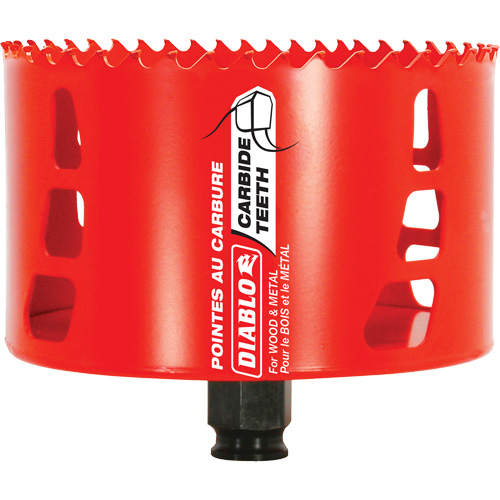 Wood & Metal Hole Saw, 4-1/4", 2-3/8" Depth of Cut, Carbide Pronet Distribution
