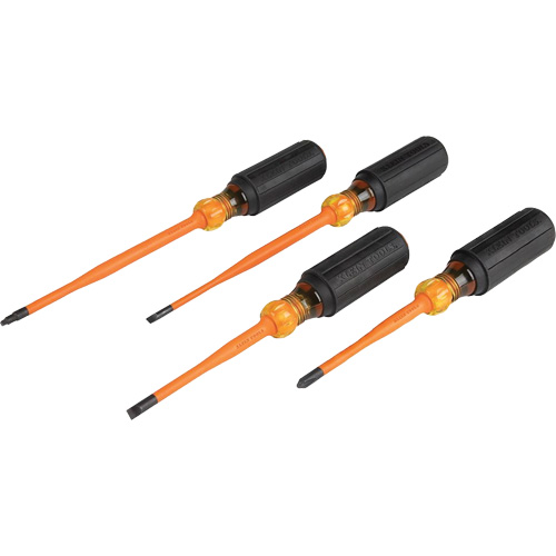 Slim-Tip Insulated Screwdriver Set, 1000 V, 4 Pcs Pronet Distribution
