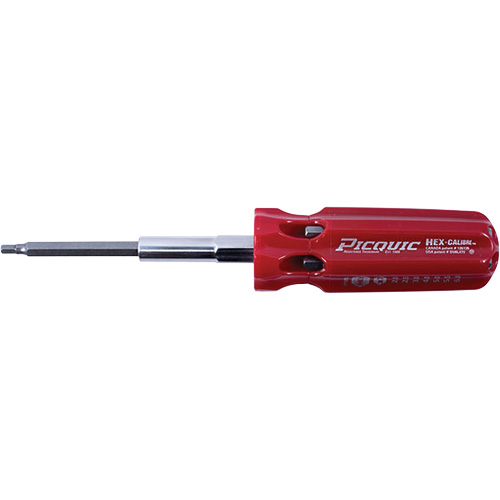 Tournevis multi-embouts m&eacute;triques Hex-Calibre, Prise Plastique Pronet Distribution