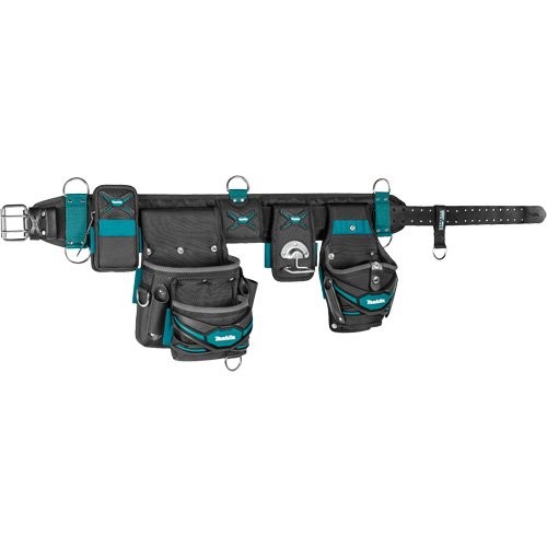 Ceinture porte-outils lourde TH3 compl&egrave;te, Polyester, Bleu/Gris Pronet Distribution