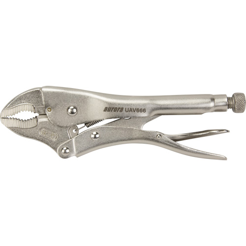 Locking Pliers with Wire Cutter, 10" Length, Curved Jaw Pronet Distribution