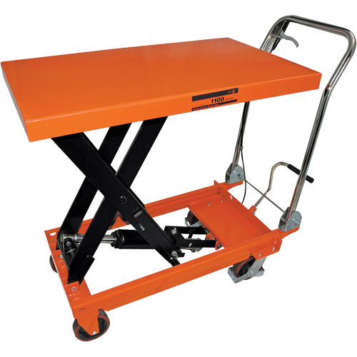 SLC-1100 Chariot avec table de levage hydraulique &agrave; ciseaux s&eacute;rie SLC, 39" lo x 21" la, Cap. 1100 lb Pronet Distribution