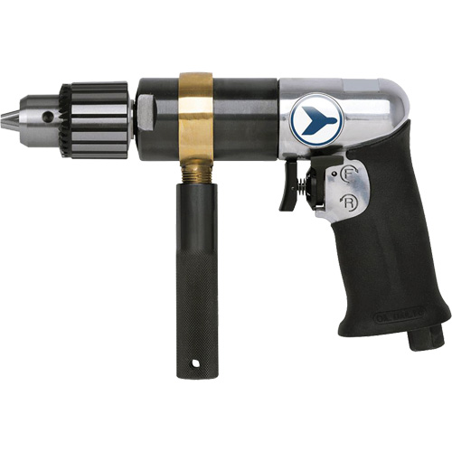 AD12VSRK Perceuse pneumatique &agrave; vitesse variable, 6 pi³/min, 1/4" NPT, 82 dBA, 1/2" mandrin, Avec cl&eacute; Pronet Distribution