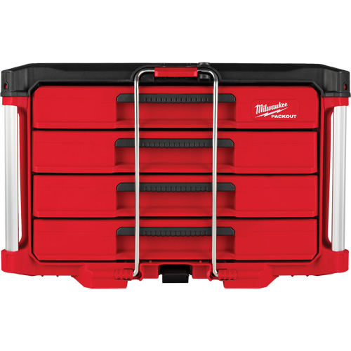 PackOut 4-Drawer Tool Box, 16-3/10" x 22-1/5" x 14-3/10", Red Pronet Distribution