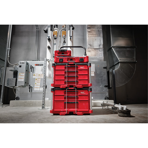 PackOut 4-Drawer Tool Box, 16-3/10" x 22-1/5" x 14-3/10", Red Pronet Distribution
