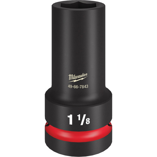 Douille &agrave; paroi extra mince Shockwave Impact Duty, Chocs, 1-1/8", Prise 1", 6 pans, Profond Pronet Distribution