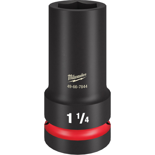 Shockwave Impact Duty Thin Wall Extra Socket, Impact, 1-1/4", 1" Drive, 6 Points, Deep Pronet Distribution