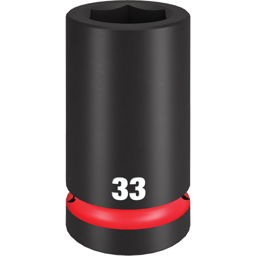 Shockwave Impact Duty Socket, Impact, 33 mm, 1" Drive, 6 Points, Deep Pronet Distribution