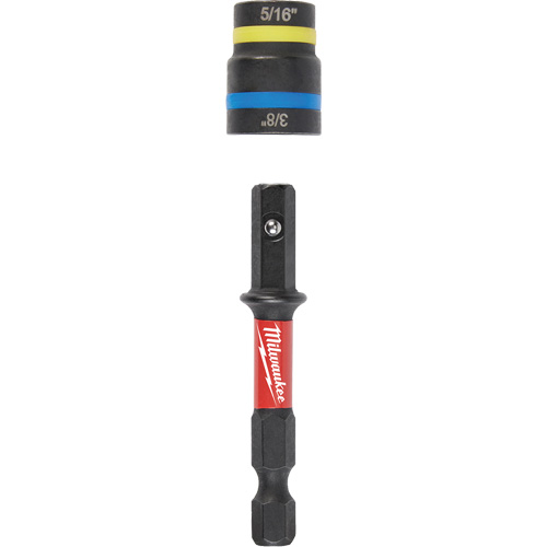 Tourne-&eacute;crou 2-en-1 Shockwave Impact Duty Quik-Clear, 5/16"/3/8" prise, 2-1/2" lo, Magn&eacute;tique Pronet Distribution