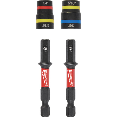 Jeu de tourne-&eacute;crous 2-en-1 Shockwave Impact Duty Quik-Clear, 5/16"/1/4"/3/8" prise, 2-1/2" lo, Magn&eacute;tique Pronet Distribution