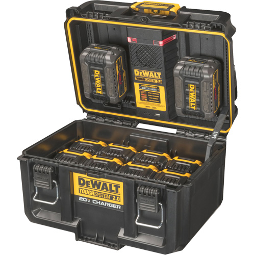 ToughSystem&reg; 2.0 20V Dual Port Charger, 14" x 15" x 9", Black/Yellow Pronet Distribution