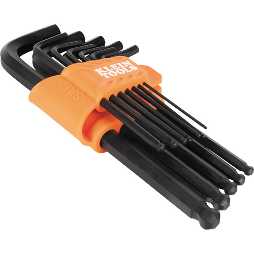 L-Style Ball-End Hex Key Wrench Set, 12 Pcs., Imperial Pronet Distribution