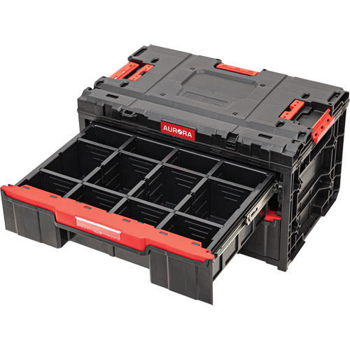 Arx&reg; 2-Drawer Toolbox, 23-1/10" x 15" x 13-2/5", Black Pronet Distribution