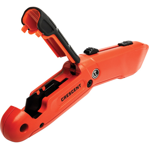 Auto-Retracting Safety Knife, 1", Steel, Aluminum Handle Pronet Distribution