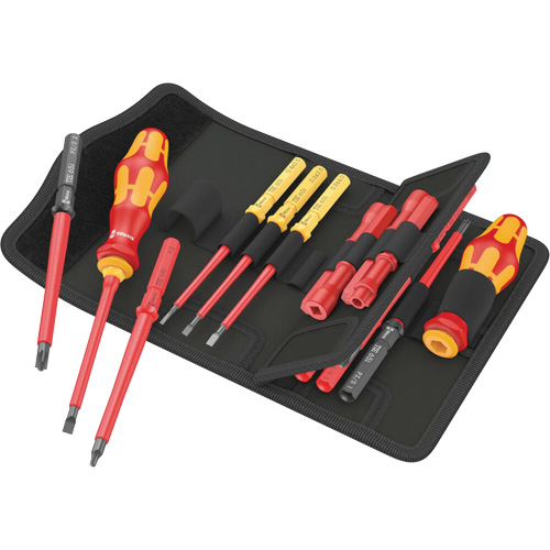 Jeu de tournevis isol&eacute;s pour vis fendues, 1000 V, 18 Mcx Pronet Distribution