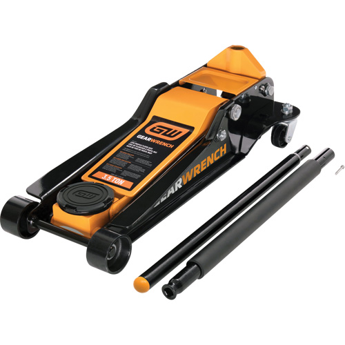 Low Profile Floor Jack, 3.5 Ton(s) Capacity, 3-3/4" Lowered, 21-3/4" Raised, Manual Hydraulic Pronet Distribution