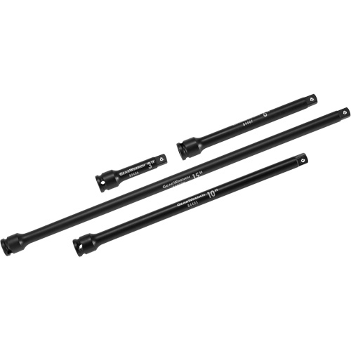 Jeu de rallonges &agrave; chocs, Prise de 3/8", Fini Phosphate de mangan&egrave;se, 4 Mcx Pronet Distribution