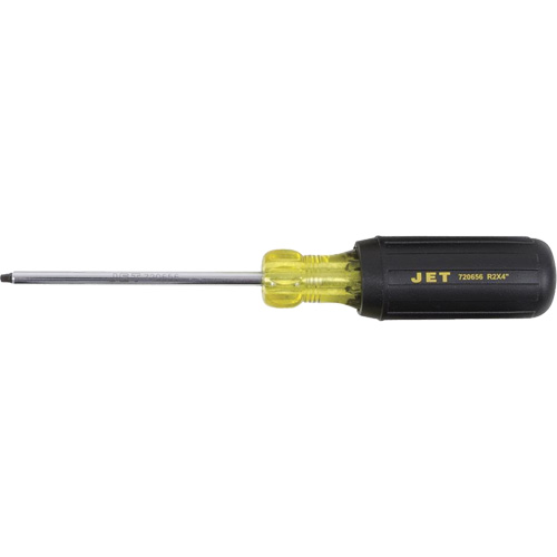 JKSR-2 Tournevis &agrave; pointe carr&eacute;e, Tige de #2, Ronde, 4" lo, Prise en Coussin&eacute;e Pronet Distribution