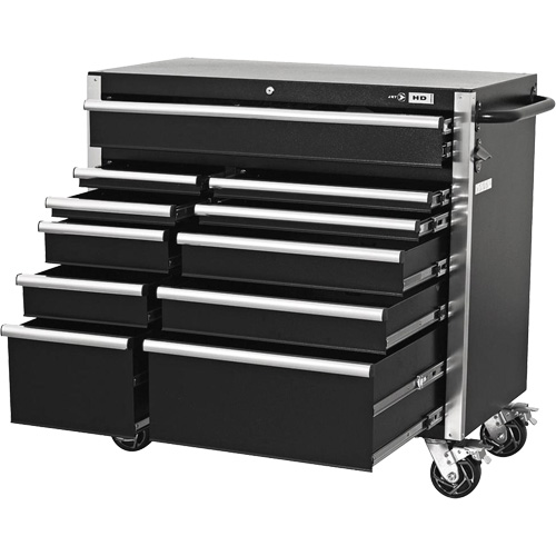 HDCC-4115 HD Series Toolbox Combo, 21-1/2" D x 44-1/5" W x 63-3/10" H, Black Pronet Distribution