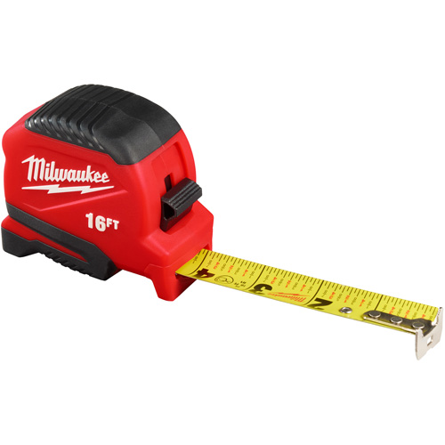 Compact Tape Measure, 1" x 16' Pronet Distribution