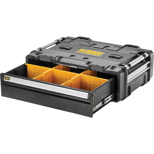 Tiroir 2.0 DXL TOUGHSYSTEM, 30" x 21-13/20" x 9-17/20", Noir/Jaune Pronet Distribution