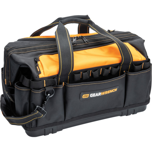 Professional 20" Tool Bag, Nylon, 33 Pockets, Black/Orange Pronet Distribution