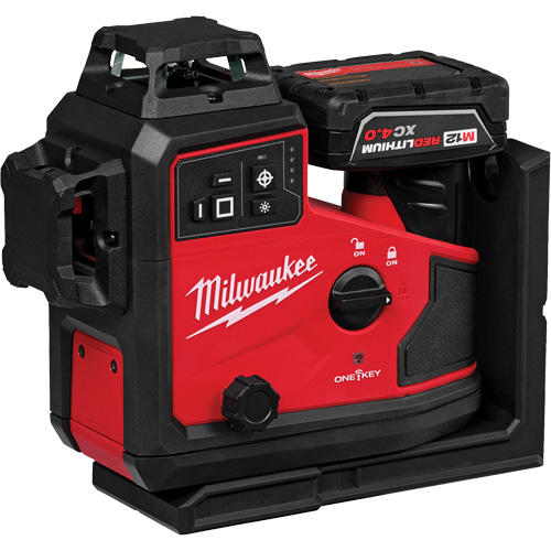 Laser vert &agrave; 3 plans sur 360° M12 avec r&eacute;cepteur et alignement automatique Pronet Distribution