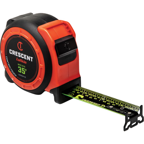  CONTROLTOUCH NITE EYE Tape Measure, 1-3/16" x 35', SAE Graduations Pronet Distribution