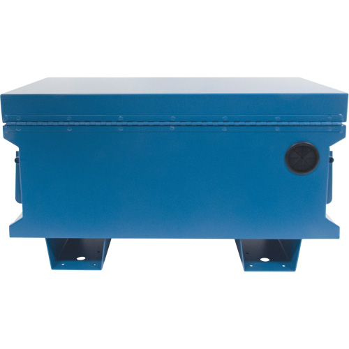 Coffre &agrave; outils de chantier, 33" x 20-3/10" x 18-3/10", Acier, Bleu Pronet Distribution
