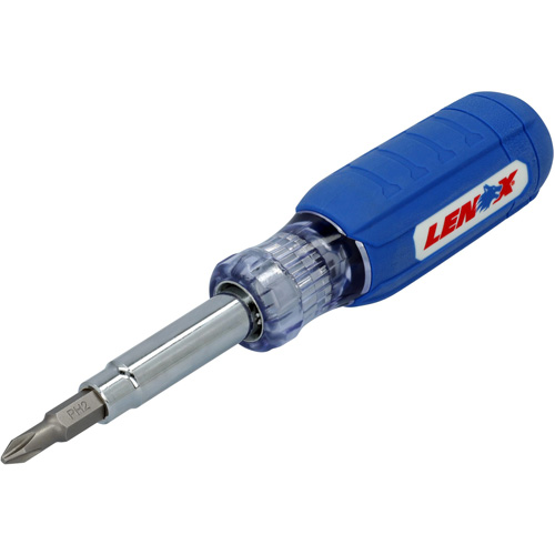 9-in-1 Multi-Bit Screwdriver, Textured Handle Pronet Distribution