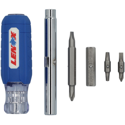 9-in-1 Multi-Bit Screwdriver, Textured Handle Pronet Distribution