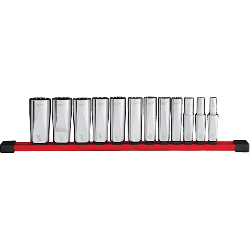 Jeu de douilles profondes SAE &agrave; 12 pans , 12 Mcx, Prise de 3/8", Profond Pronet Distribution