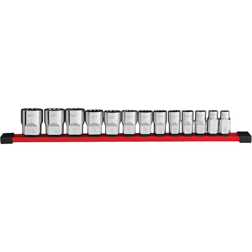 Jeu de douilles SAE &agrave; 12 pans, 13 Mcx, Prise de 1/2" Pronet Distribution