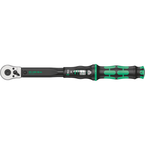 Cl&eacute; dynamom&eacute;trique Click-Torque B2 avec cliquet r&eacute;versible, &agrave; cliquer, Entraînement 3/8" carr&eacute;, 20 - 100 Nm Pronet Distribution