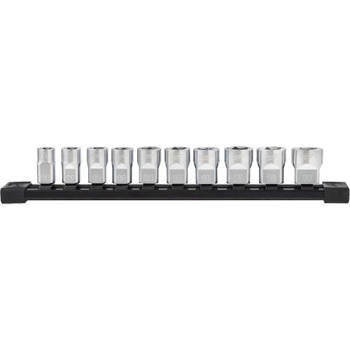 Douilles m&eacute;triques avec c&ocirc;t&eacute;s Four Flat, 10 Mcx, Prise de 3/8" Pronet Distribution