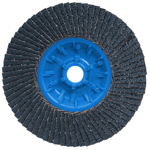 POWERBLEND TRM QC Flap Disc, 5" x 5/8"-11, Type 27, Z40 Grit, Zirconia Alumina Pronet Distribution