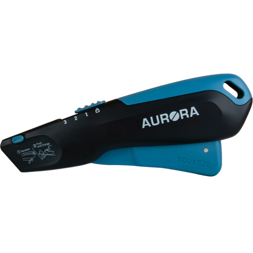 Retractable Safety Knife , Stainless Steel, Heavy-Duty, Plastic/Aluminum Handle Pronet Distribution