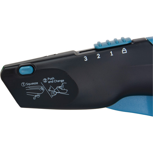 Retractable Safety Knife , Stainless Steel, Heavy-Duty, Plastic/Aluminum Handle Pronet Distribution