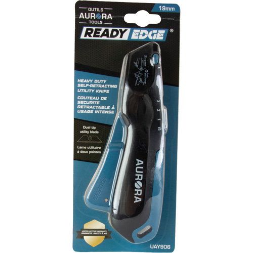 Retractable Safety Knife , Stainless Steel, Heavy-Duty, Plastic/Aluminum Handle Pronet Distribution